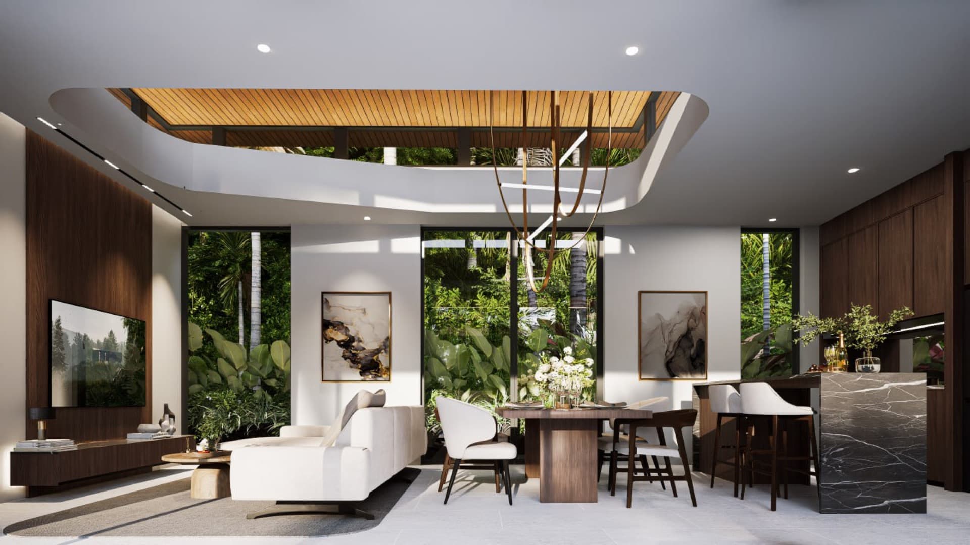 Aileen Villas Naithon Hills living render
