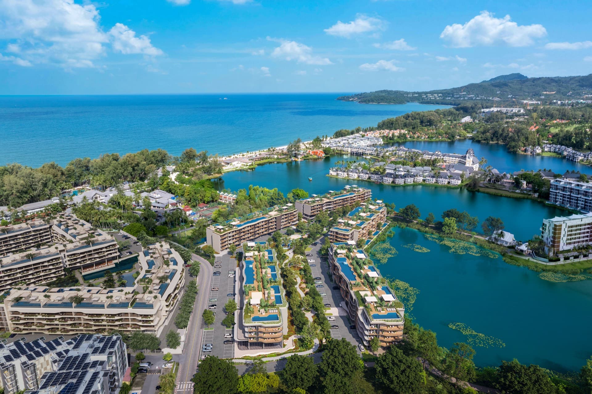 Bellaguna Lotus — Laguna Phuket integrated resort aerial