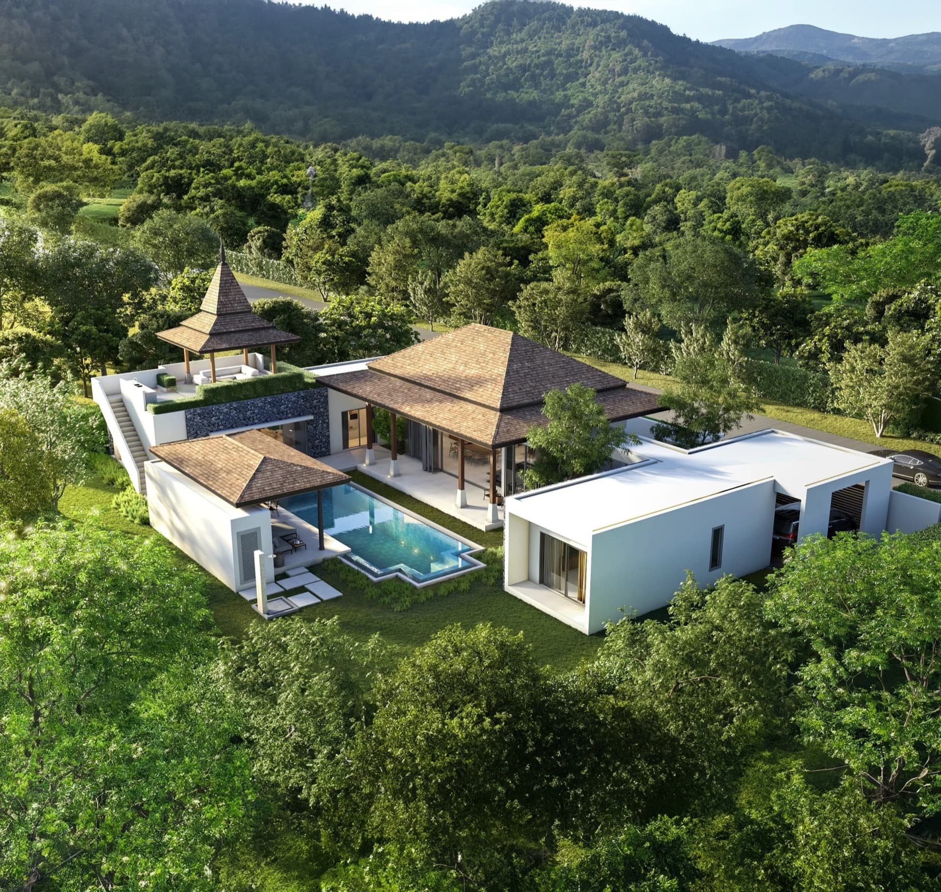 Botanica Four Seasons — aerial view of the master-planned community