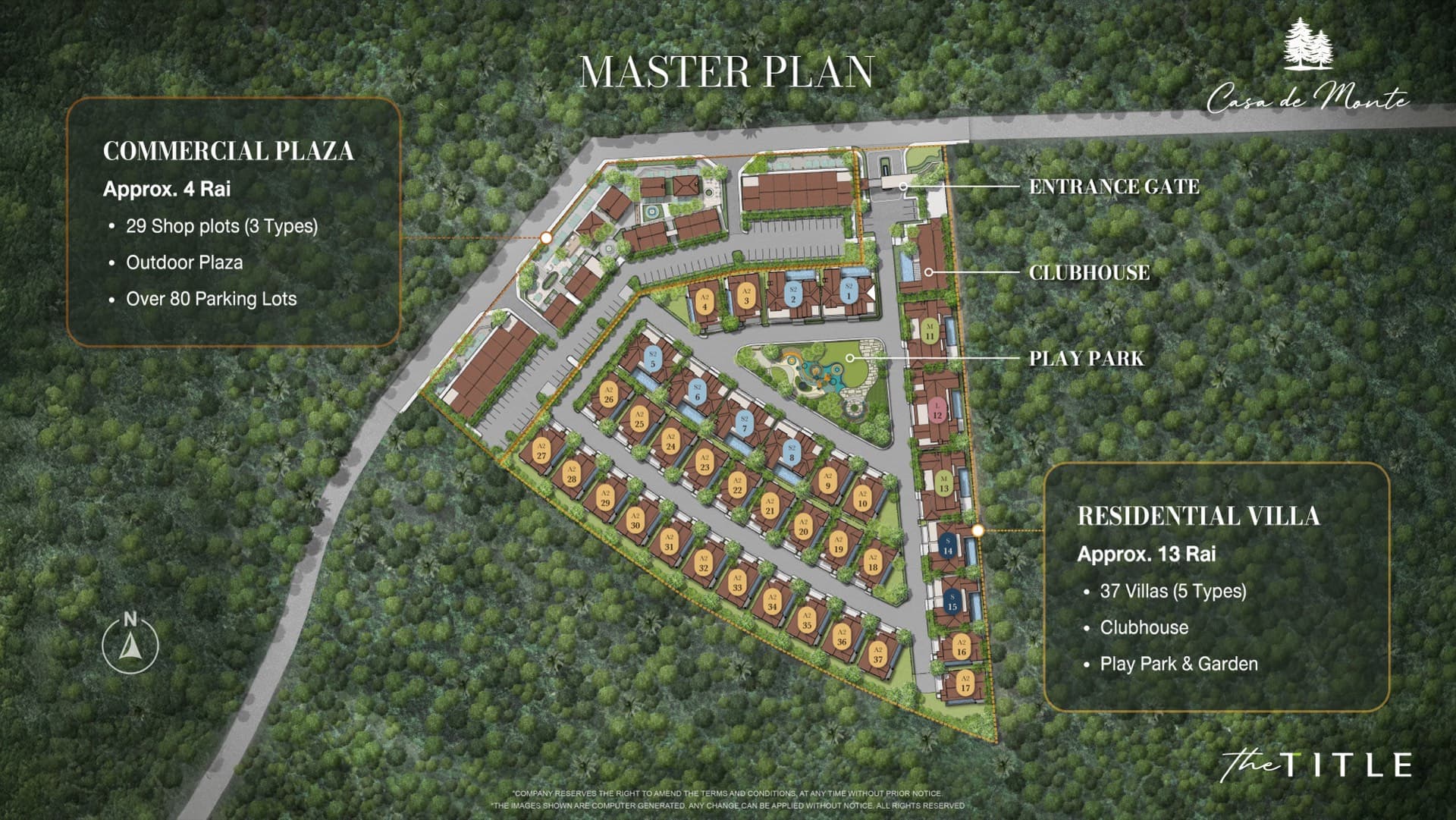 Casa de Monte master plan