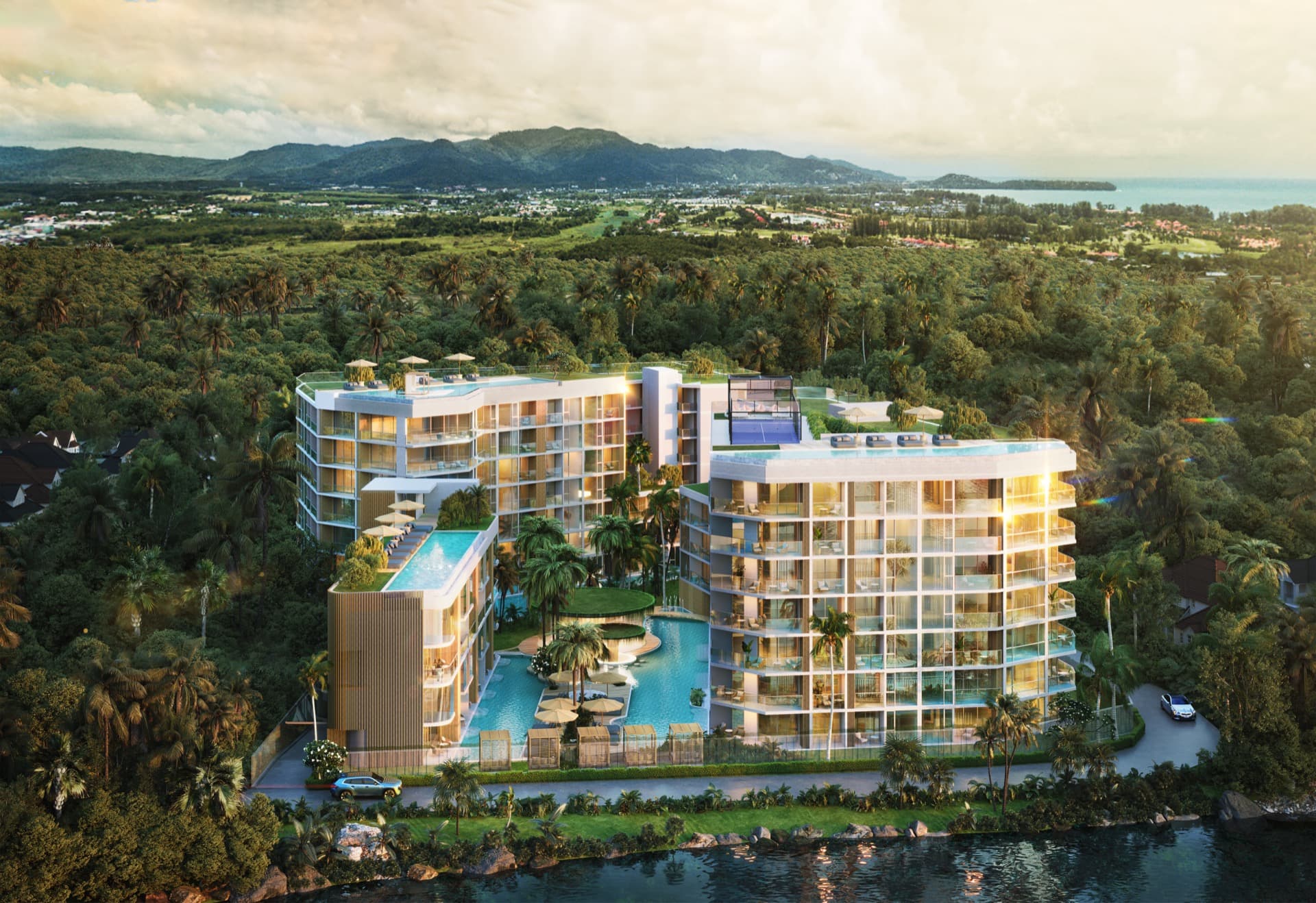 Siamese Bangtao aerial